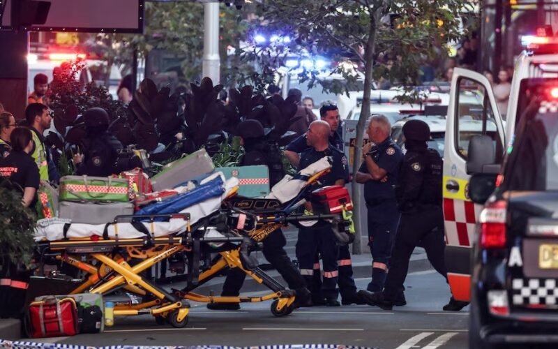 One man shot and multiple people stabbed at Sydney shopping center, say police