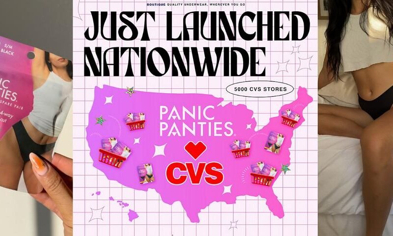 Emerging Women-Owned Underwear Brand, Panic Panties, Launches in 5000 CVS Pharmacy Locations Nationwide