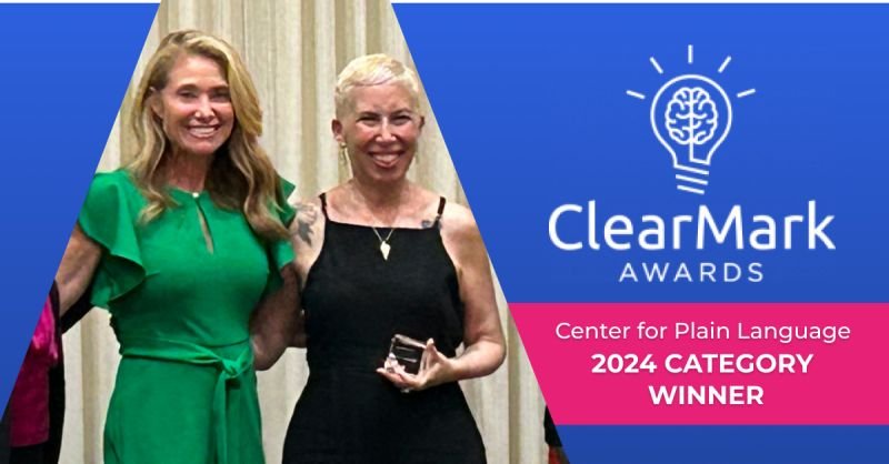 Center for Plain Language announces ClearMark Award 2024 winners