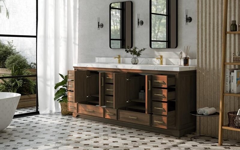 Willow Bath and Vanity Unveils New Collections Double Sink, Teak Bathroom, and Black Bathroom Vanities