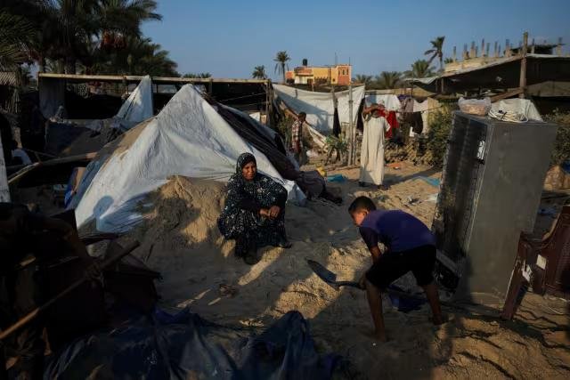 An Israeli strike on a Gaza humanitarian zone tent camp kills at least 40 people, Palestinians say