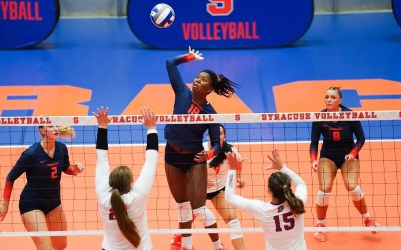 Volleyball falls to Winthrop, wins against Virginia Tech at weekend tourney